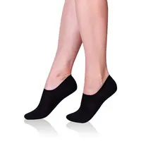 Černé unisex ponožky Bellinda BAMBUS SNEAKER SOCKS
