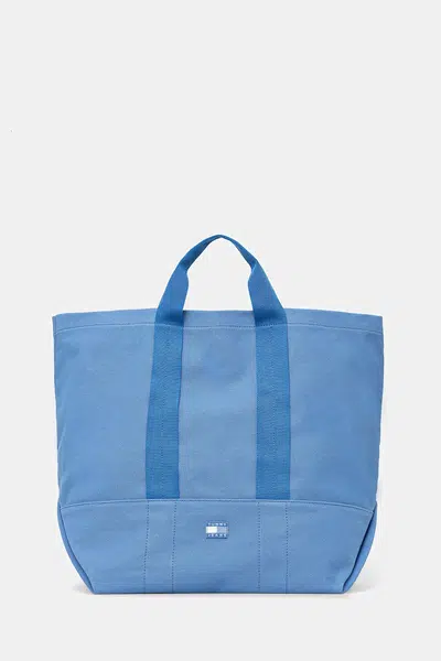 Bavlněná kabelka Tommy Jeans modrá barva, AW0AW17542