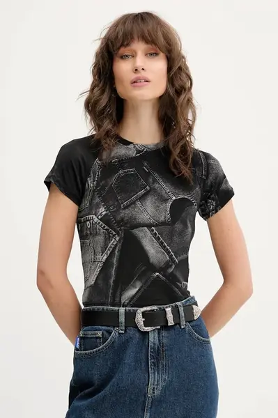 Tričko Hugo Blue dámské, černá barva, 50552585