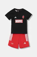 Dětská bavlněná souprava adidas Marvel červená barva, JW9968