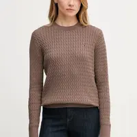 Bavlněný svetr Tommy Hilfiger béžová barva, WW0WW44993