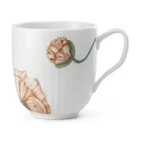 Hrnek Kähler Poppy 330 ml bílá barva