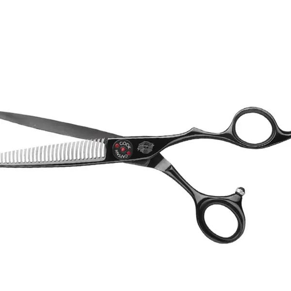 Efilační nůžky Captain Cook Tijera Barbero Esculpir 6" - 32 zubů + dárek zdarma