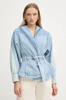 Džínová bunda BOSS Orange C_DNM JACKET PANELED přechodná, 50554678