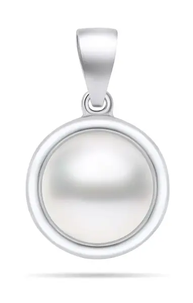 Brilio Silver Minimalistický stříbrný přívěsek s pravou perlou PT89W