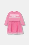 Dětské bavlněné šaty Guess