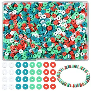 1880Pcs 4 Colors Handmade Polymer Clay Beads