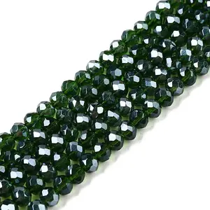 Electroplate Glass Beads Strands