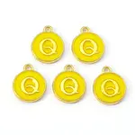 Golden Plated Alloy Enamel Charms