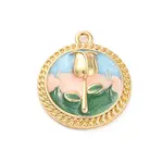 Brass Enamel Pendants
