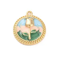 Brass Enamel Pendants