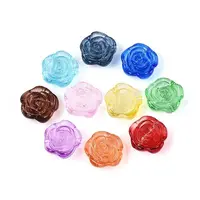 Baking Paint Transparent Glass Beads