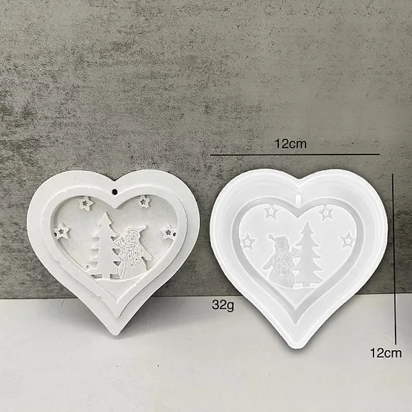 Christmas Theme DIY Pendants Decoration Silicone Mold