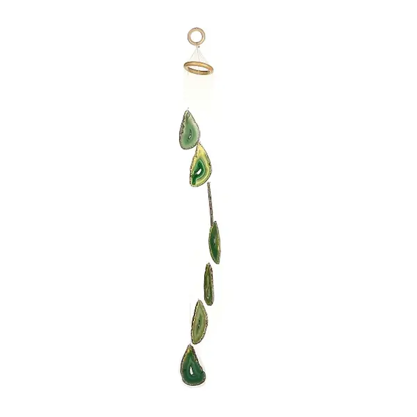 Chakra Natural Dyed Agate Piece Hanging Ornament