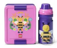 LEGO Bee desiatový set (fľaša a box) - fialová