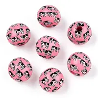 Printed Schima Wooden Beads