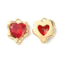 Brass Micro Pave Cubic Zirconia Charms