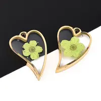 304 Stainless Steel Epoxy Resin Pendants