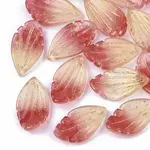 Two Tone Transparent Spray Painted Glass Pendants