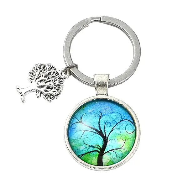 Alloy Glass Keychains