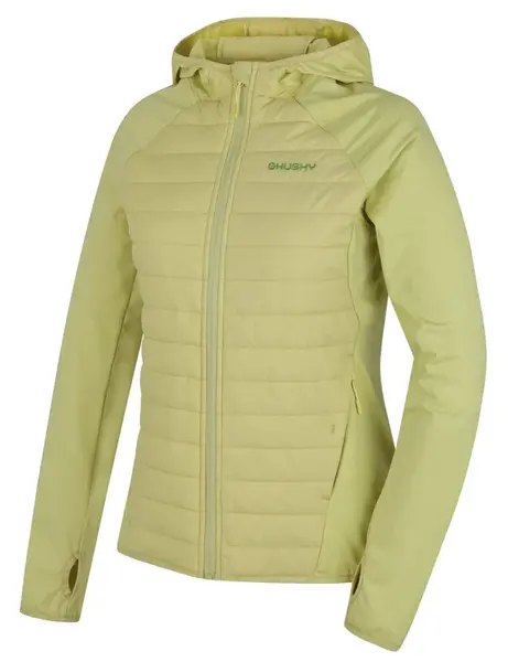 Husky  Arya L light green, M Dámska hybrid mikina