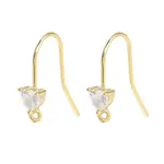 Brass Micro Pave Cubic Zirconia Earrings Findings