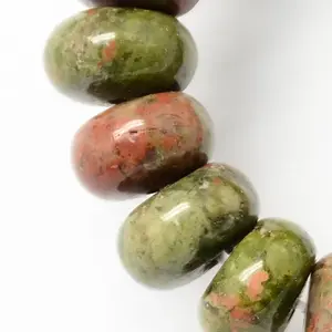 Natural Unakite Stone Beads Strands