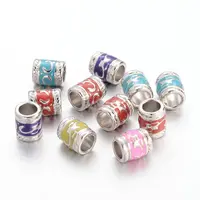 Enamel Alloy European Beads