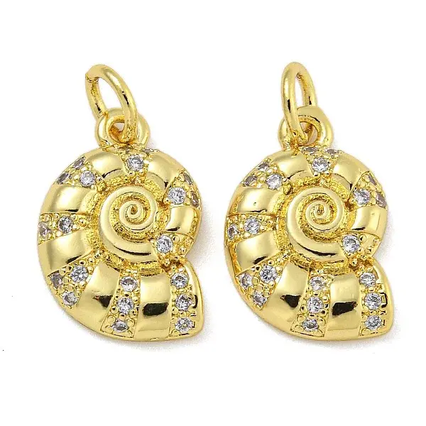 Rack Plating Brass Micro Pave Cubic Zirconia Pendants