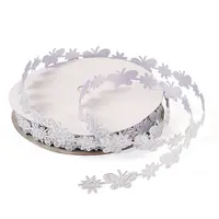 20 Yards Malan Flower and Butterfly Polyester Lace Trim