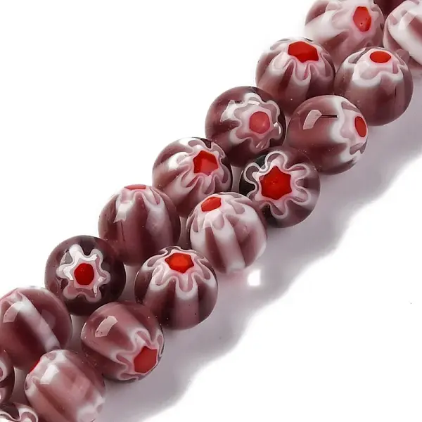 Handmade Millefiori Lampwork Beads Strands