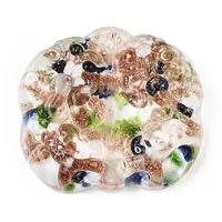 Handmade Gold Sand Lampwork Links Connectors