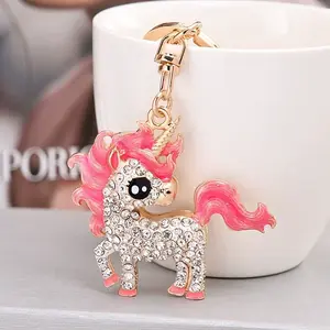 Alloy Rhinestone Keychains