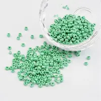 DIY Craft Beads 8/0 Opaque Colors Lustered Round Glass Seed Beads