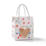 Rectangle Paper Gift Boxes with Handle Rope
