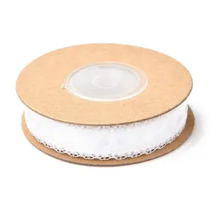 Polyester Ribbon with Flower Edge Trimming