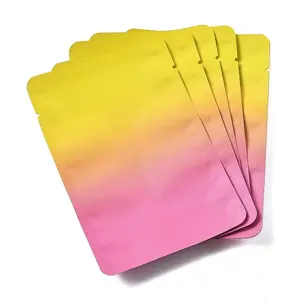 Two Tone Rectangle Plastic Zip Lock Gift Bags