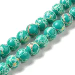 Synthetic Imperial Jasper Dyed Beads Strands