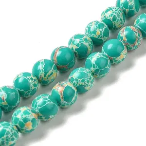 Synthetic Imperial Jasper Dyed Beads Strands