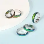 12 Colors Changing Brass Mood Rings