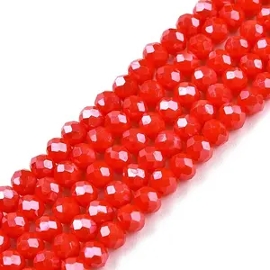 Electroplate Glass Beads Strands