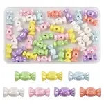 40Pcs UV Plating Opaque Acrylic Beads