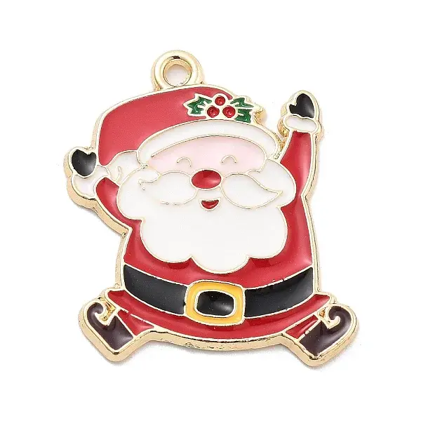 Christmas Theme Alloy Enamel Pendants