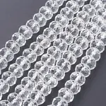 Faceted Rondelle Handmade Glass Beads