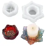 2Pcs 2 Styles Candle Holder Silicone Molds