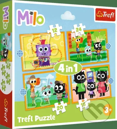4v1 Milo, zoznámte sa s Milom a jeho priateľmi - puzzle z kategorie Maxi dílky