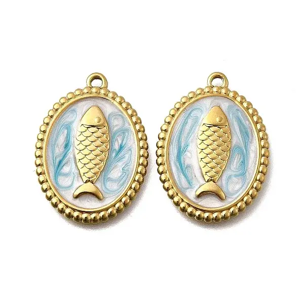 304 Stainless Steel Enamel Pendants