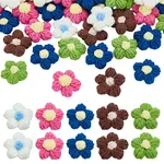 50Pcs 5 Colors Handmade Cotton Knitting Ornament Accessories