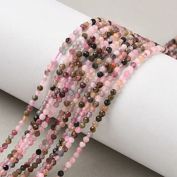 Natural Multicolor Tourmaline Beads Strands