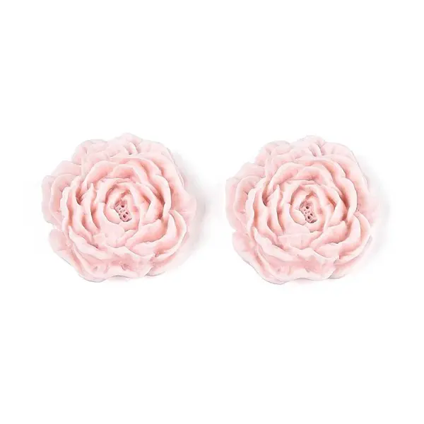 Flower Opaque Resin Cabochons